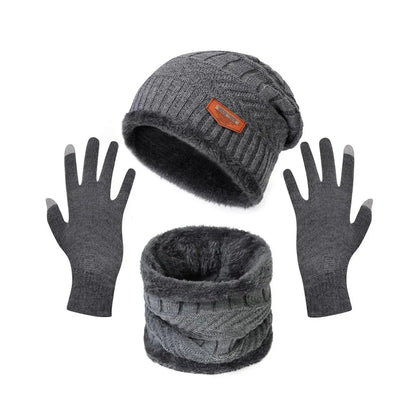 WinterShield Knit Accessory Set - Yelopi Grey-3-Piece-Set